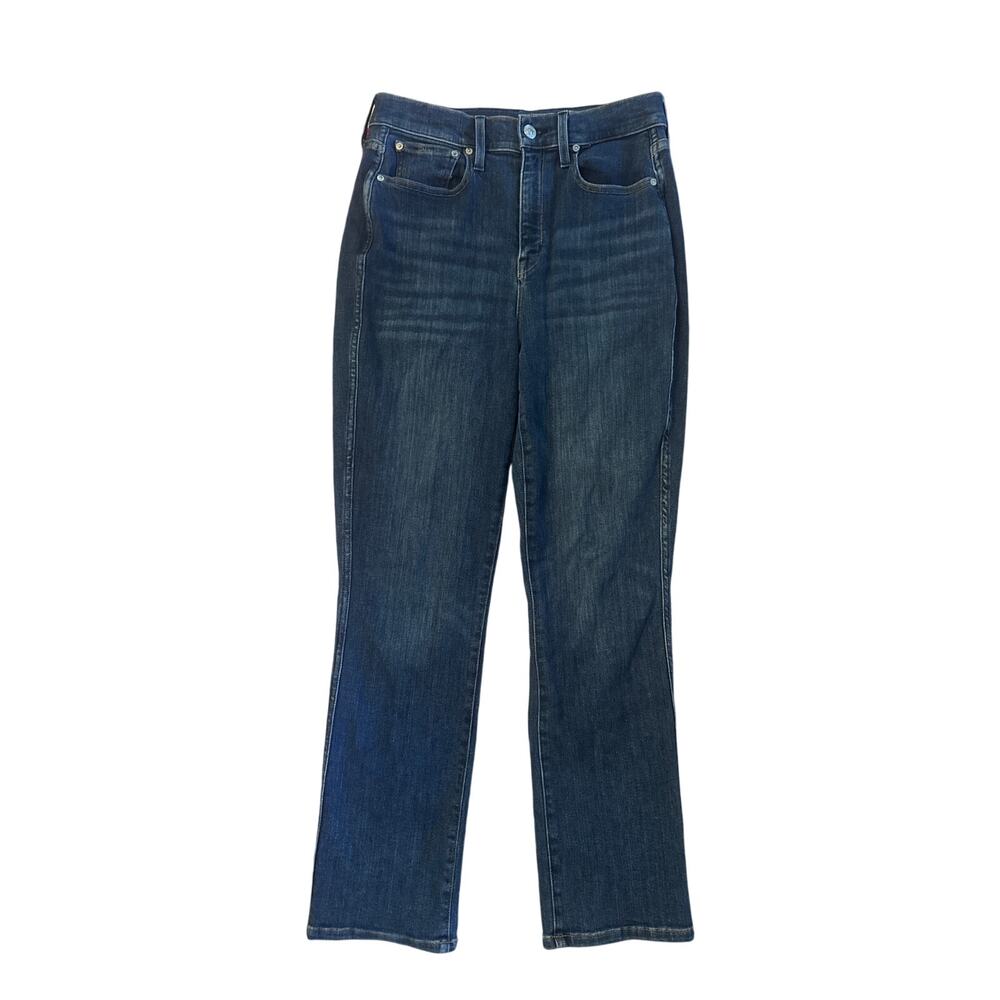 32 AYR The Super Jeans Straight Leg high rise dark/medium wash